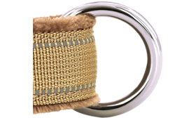 Soft Padded Reflective Dog Harness No Pull Brown soft padded reflective dog harness with no-pull design, enhanced visibility with adjustable straps, long lasting.