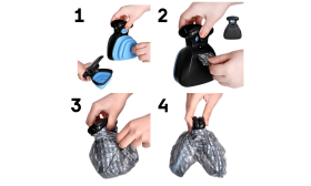 Easy-Clean Portable Dog Pooper Scooper with Clip-On System - Includes Eco-Friendly Bags Easy-Clean Portable Dog Pooper Scooper with Clip-On System - Includes Eco-Friendly Bags