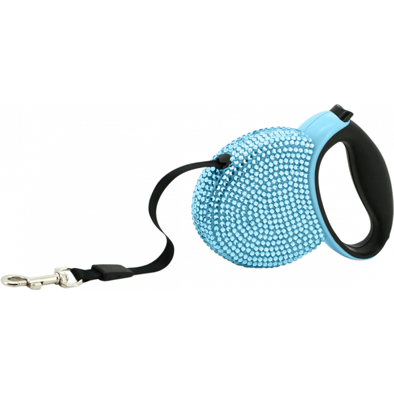 Luxury Rhinestone Retractable Dog Leash