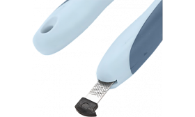 Pet Nail Clipper Blue dog nail clippers with a built-in slot for the nail file, compact storage, suitable for dogs and cats.