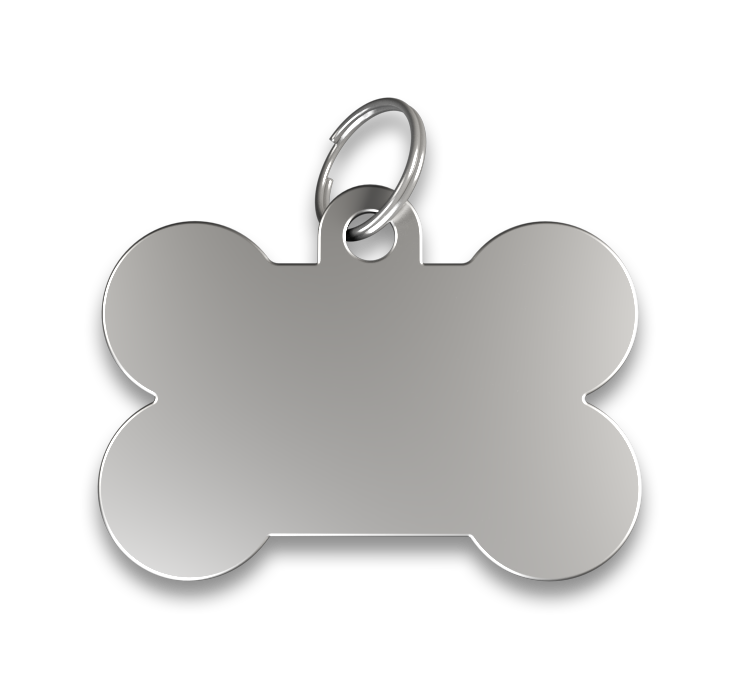 Engraved Bone Dog Tag